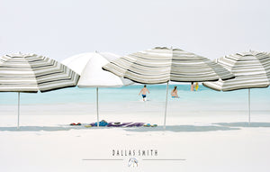 Top beach print Order online beach art Umbrellas on sand print Best beach house art Online Beach scene wall art