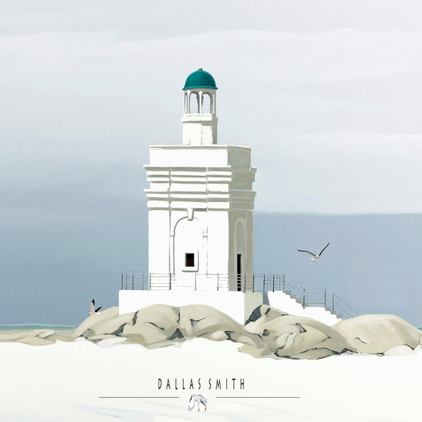 Lighthouse print for sale Order beach art online South African Shelley Point lighthouse print