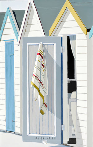 Best beach prints online art Beach change rooms wall art for sale Order Beach scene art print online