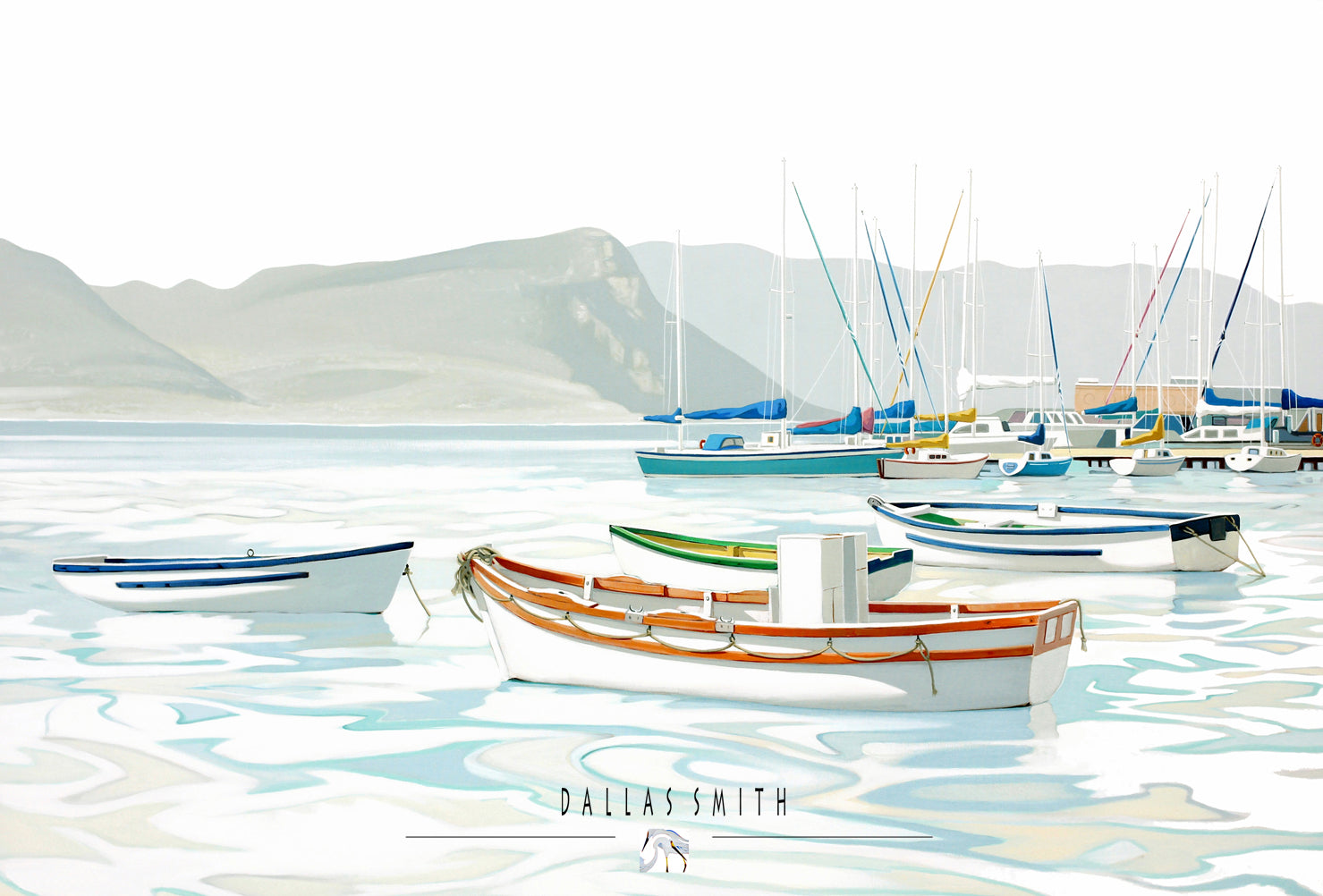 Buy boat print Order online harbour art Simon's Town print for sale Boats print for beach house art Boat wall art